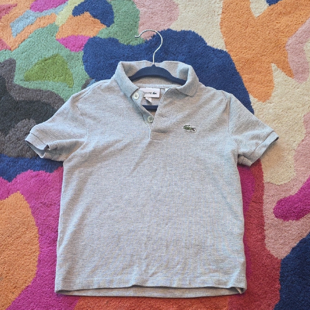 Lacoste Kids Polo Shirt in Gray